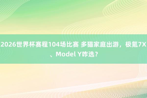 2026世界杯赛程104场比赛 多猫家庭出游，极氪7X、Model Y咋选？